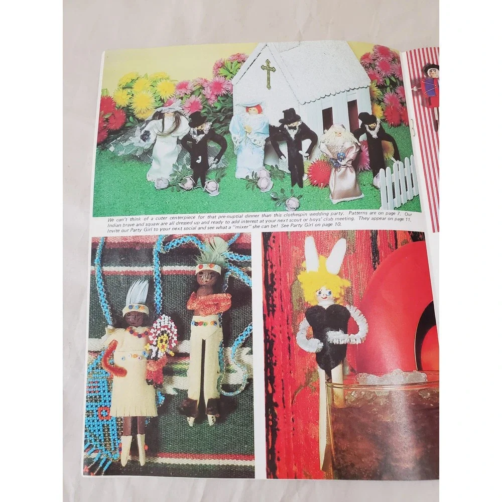 Vintage Hazel Pearson Clothespin Dolls and Furniture Craft Booklet HA-27 Pattern